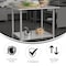 Flash Furniture Reese 430 Stainless Steel 18 Gauge 30-in x 36-in Table w/Adjustable Shelf and 4-in Backsplash NH-WT-3036-GG-B4-GG - alternate 6
